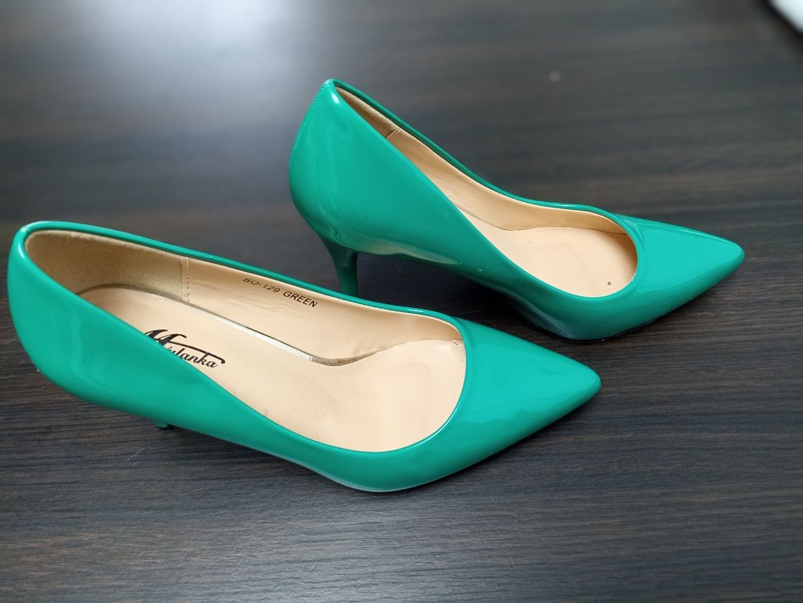 Pantofi damă NOI, culoare verde, marimea 40