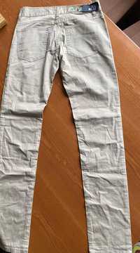Нови летни памучни бежови панталони, размер W32/L32