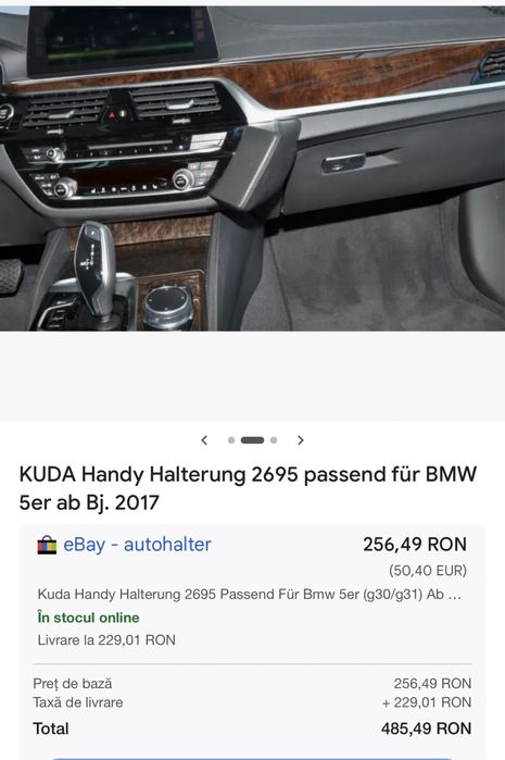 Vând suport telefon BMW G30 OM
