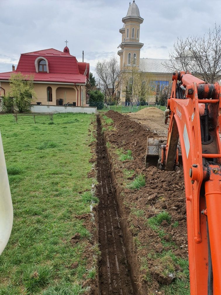 Miniexcavator de închiriat și transport basculabil