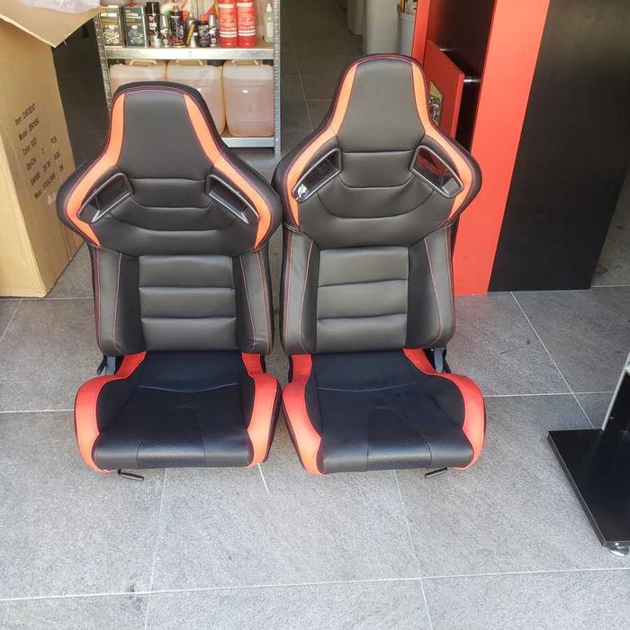 Спортни седалки кожа 2бр. в к-т