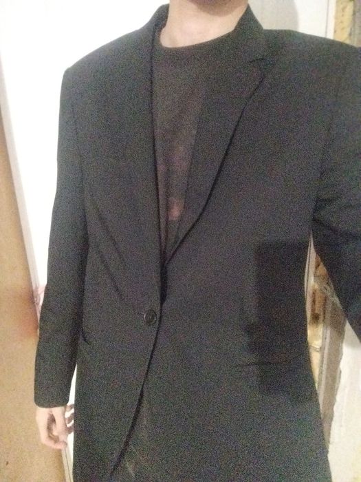 Пиджак черный размер хл