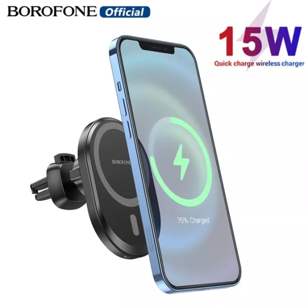 Borofone BH201 Магнитный Авто Держатель MagSafe 15W For iPhone 14 & 15