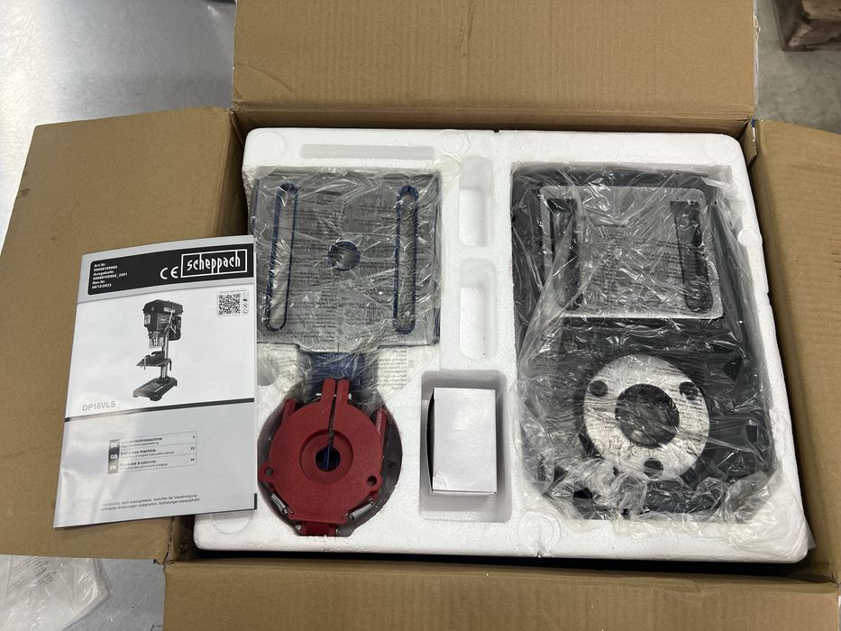 Настолна бормашина Scheppach DP16VLS -чисно нова