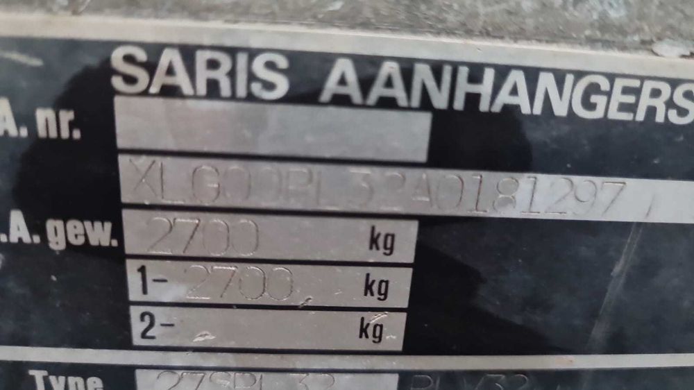 Vand remorca auto 2,7 t