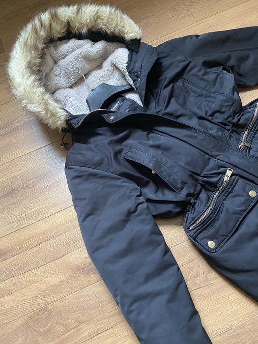 Дамско Черно зимно яке парка Pull&bear