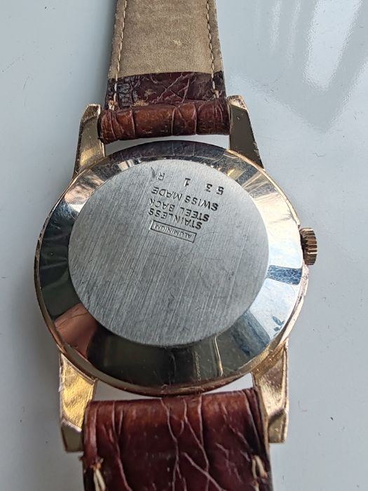 Ceas Rewel Placat cu aur 37 mm Mecanic