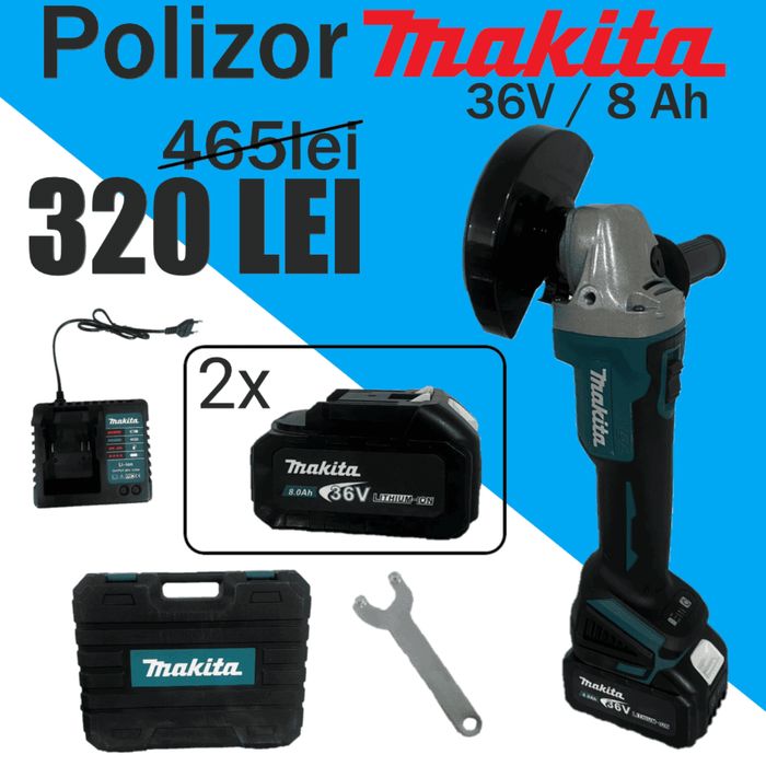 Polizor Makita 36V si 8Ah