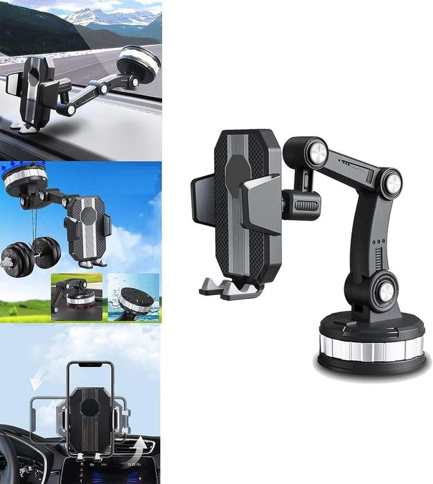 държач за телефон за кола, поставка с вендуза, от 60 до 100мм verk ...