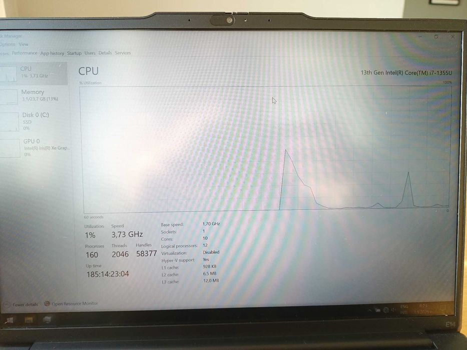 Лаптоп Lenovo E14 Core i7 13th Gen 24 GB RAM