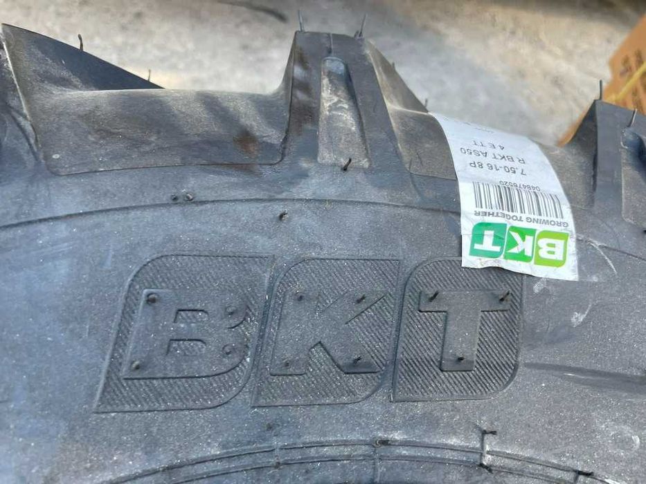7.50-16 Anvelope noi agricole de tractor BKT livrare rapida Cauciucuri