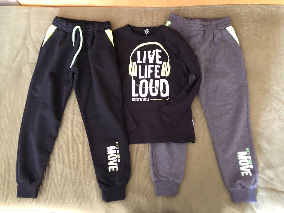 Екипи, долнища, блузки за момче без вата 6/7г