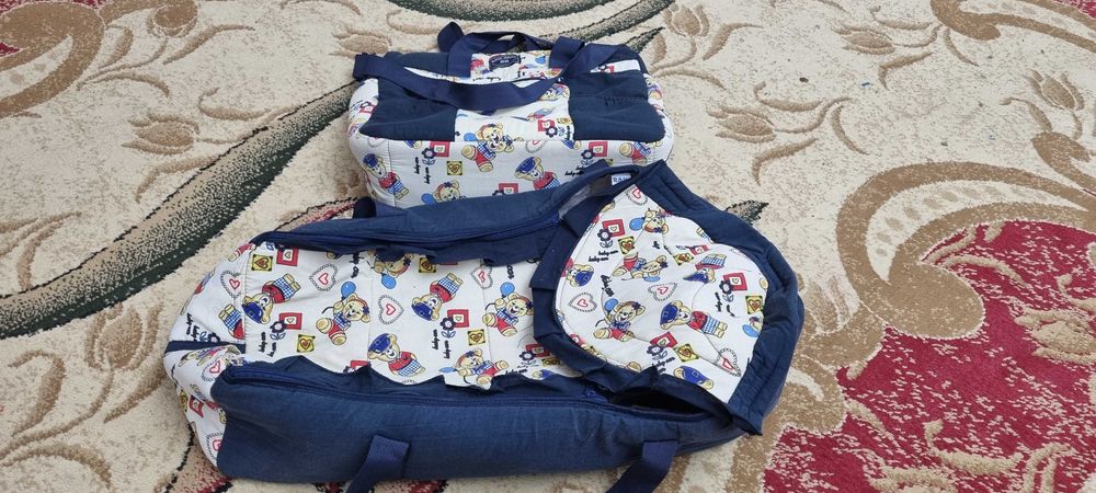 Кенгуру сумка, люлька тряпочная и походовая сумка для детских вещей