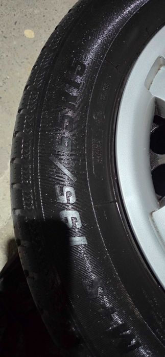 Джанти железни 15 цола за Мерцедес, 4 броя с 4 броя зимни гуми подарък