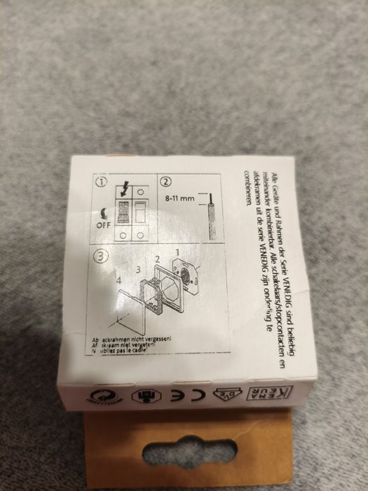 Buton iluminat Kopp Venice, culoare platinum, 1 bucată – model 6013970