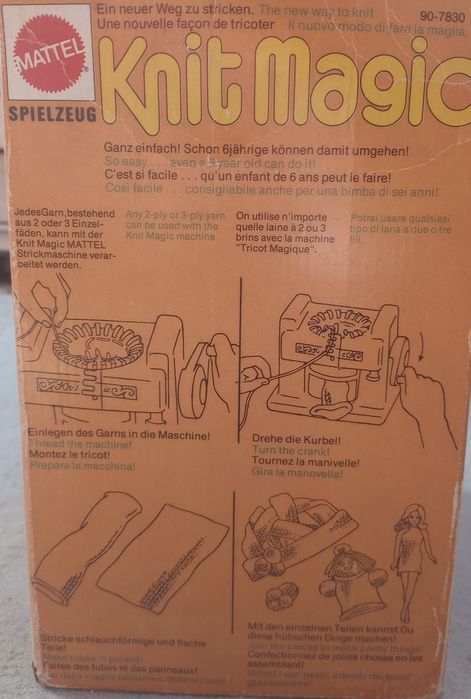 Jucarie Mattel veche tricotat cadou Craciun