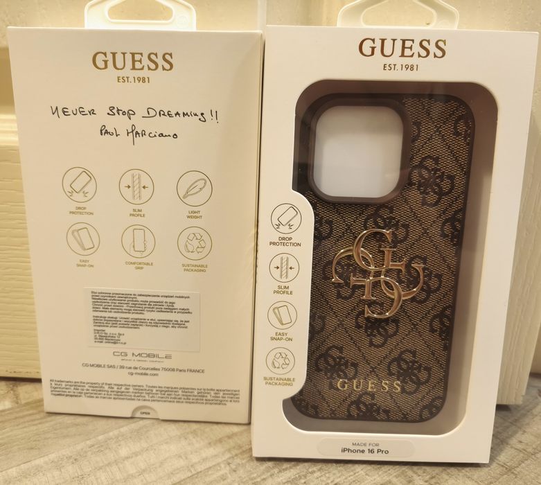 Оригинален калъф на Guess за iPhone 16 Pro
