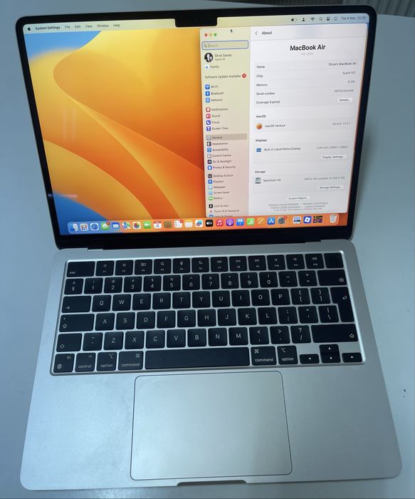 Macbook Air 13 inch M2