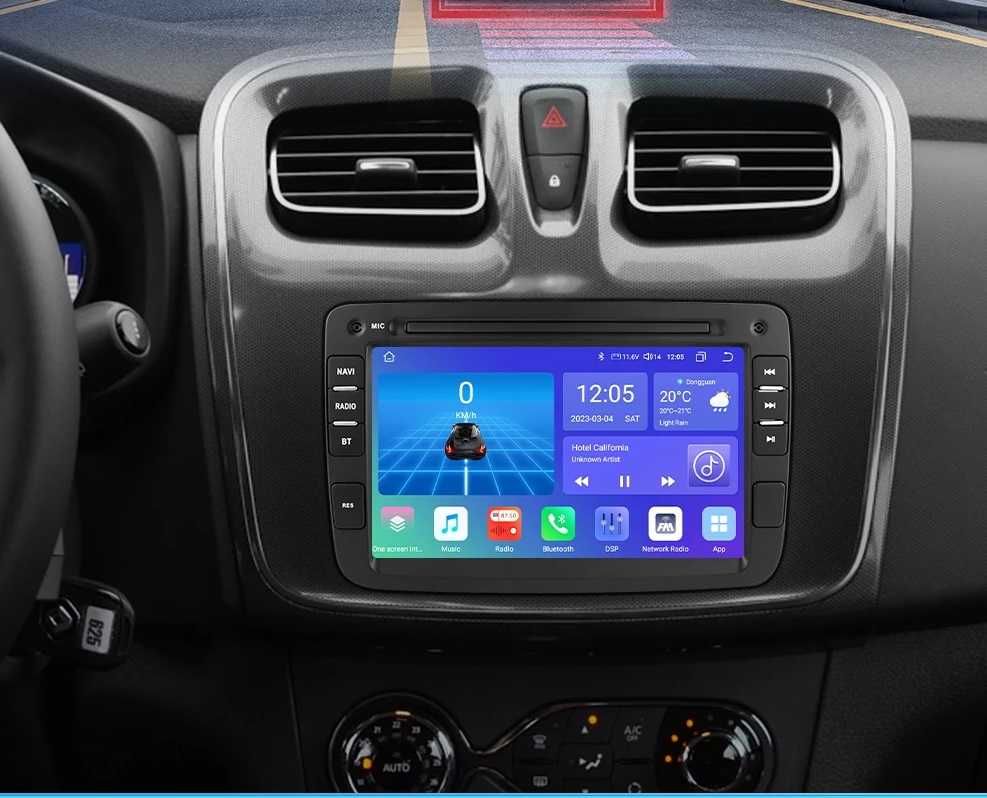 Мултимедия 7" Android 12 за Dacia Logan Dokker Duster Sandero GPS RDS