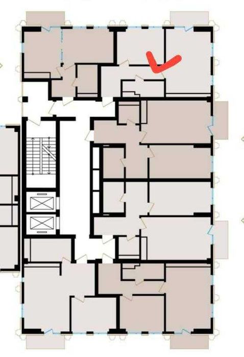 2-х комнатная в ЖК «Mirabad Avenue» коробка с перегородками ID: 3926