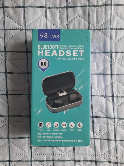 Casti Bluetooth COOCHEER® S8 HiFi, Bluetooth 5.0