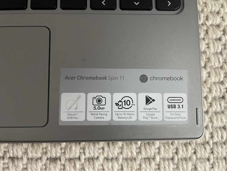 Laptop 3in1 acer chromebook spin11