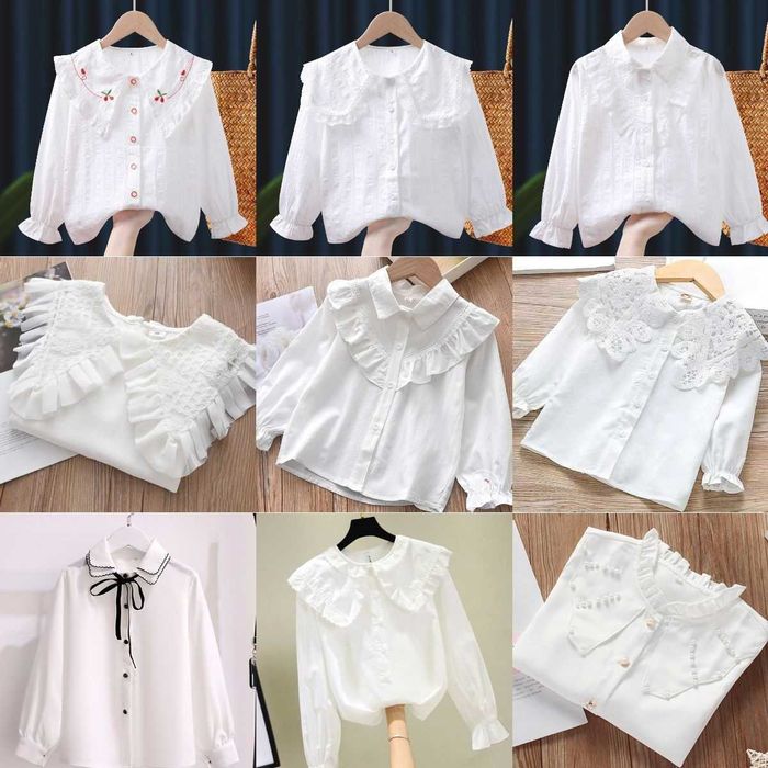 Продам новые блузки и рубашки в школу , колледж