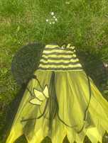 Rochie si bentita albina 6-7 ani