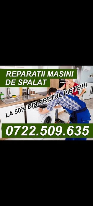 Reparatii frigidere/masini de spalat. Deplasare gratuita rapida!!!