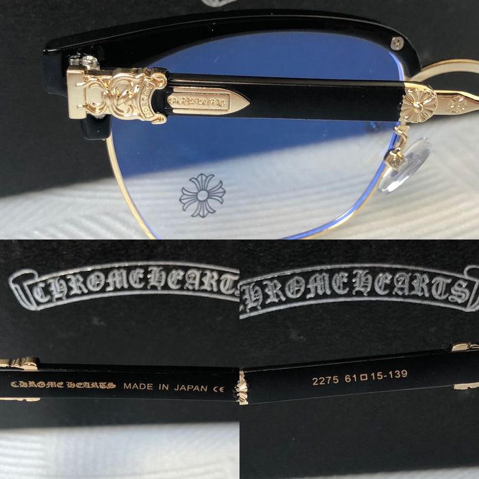 Chrome Hearts Ochelari pentru calculator ochelari de soare transparenț