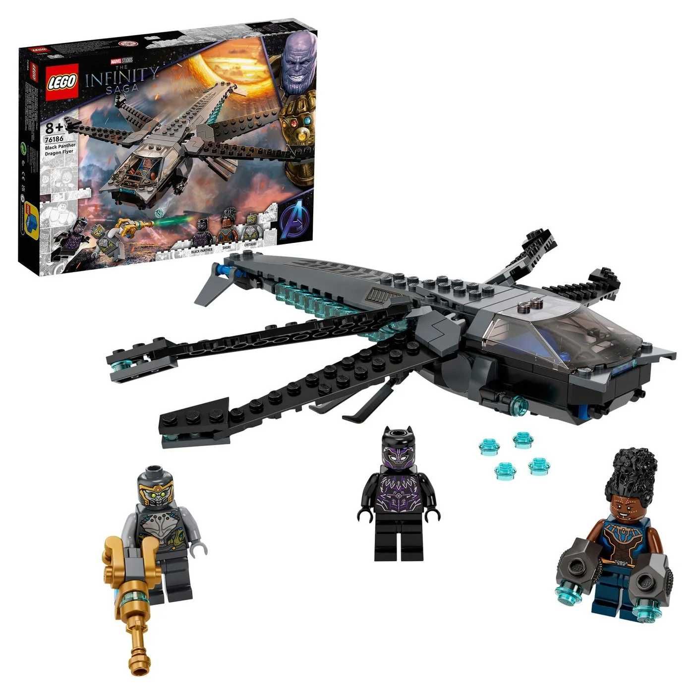 LEGO 76186 Super Heroes Корабль Чёрной Пантеры «Дракон»