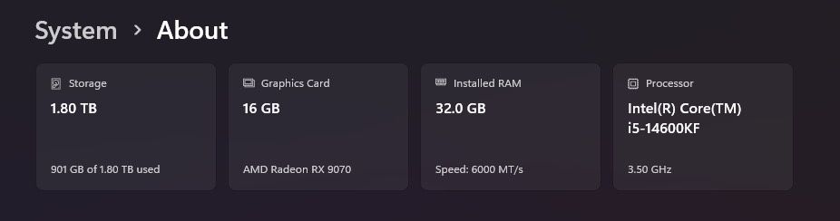 PC Gaming nou - i5-14600K, 32GB RAM, RX 9070 16GB cu monitor Ultrawide