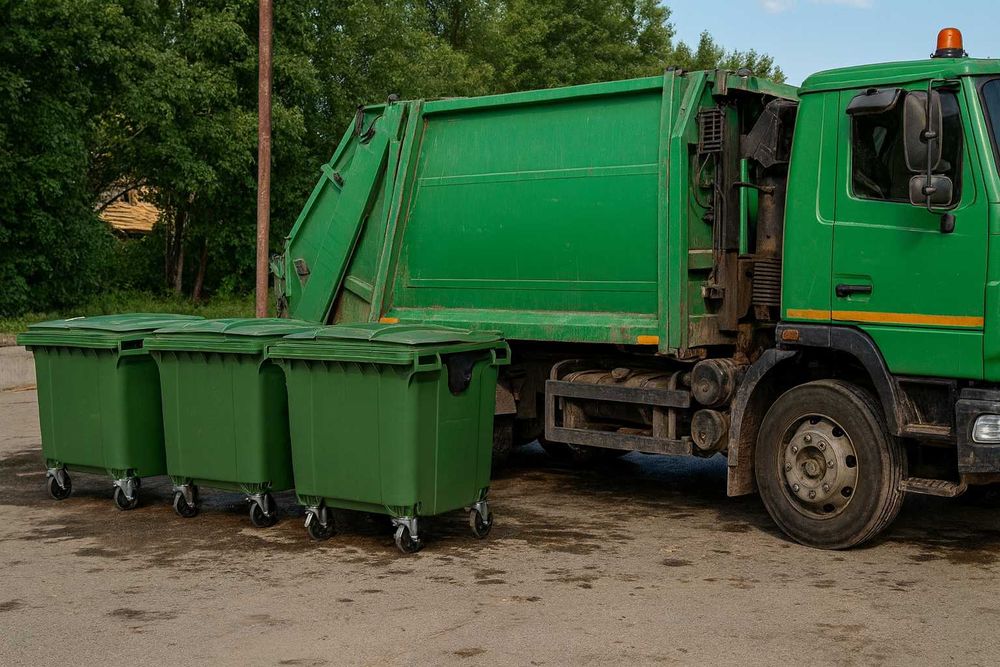 Мусорный бак - контейнер для мусора с доставкой 660/770/1100