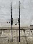 2 lansete crap tele 3.90m + 2 mulinete sw 80