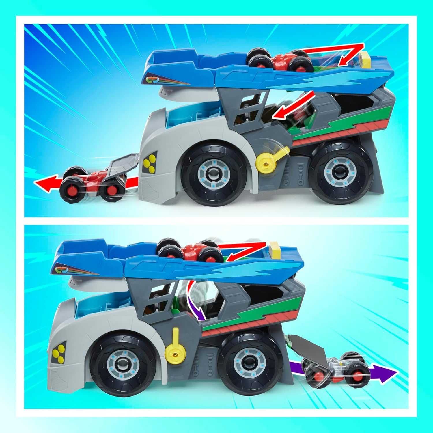 Писта влекач Автовоз Камион с 2 колички PJ Masks Пижама маски Hasbro
