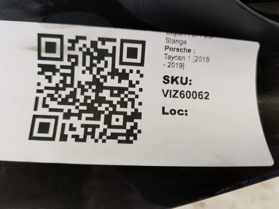 Suport Far Fata Stanga Porsche  Taycan 1 [2019 - 2019] Original In Sta