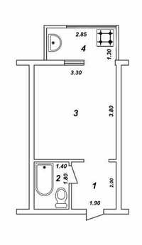 ПРОДАЁТСЯ  1/3/4 - 22,5 м²  квартира на Карасу 6, ориентир: Обл. Гаи