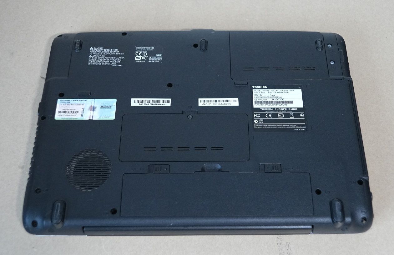 Laptop Toshiba Intel