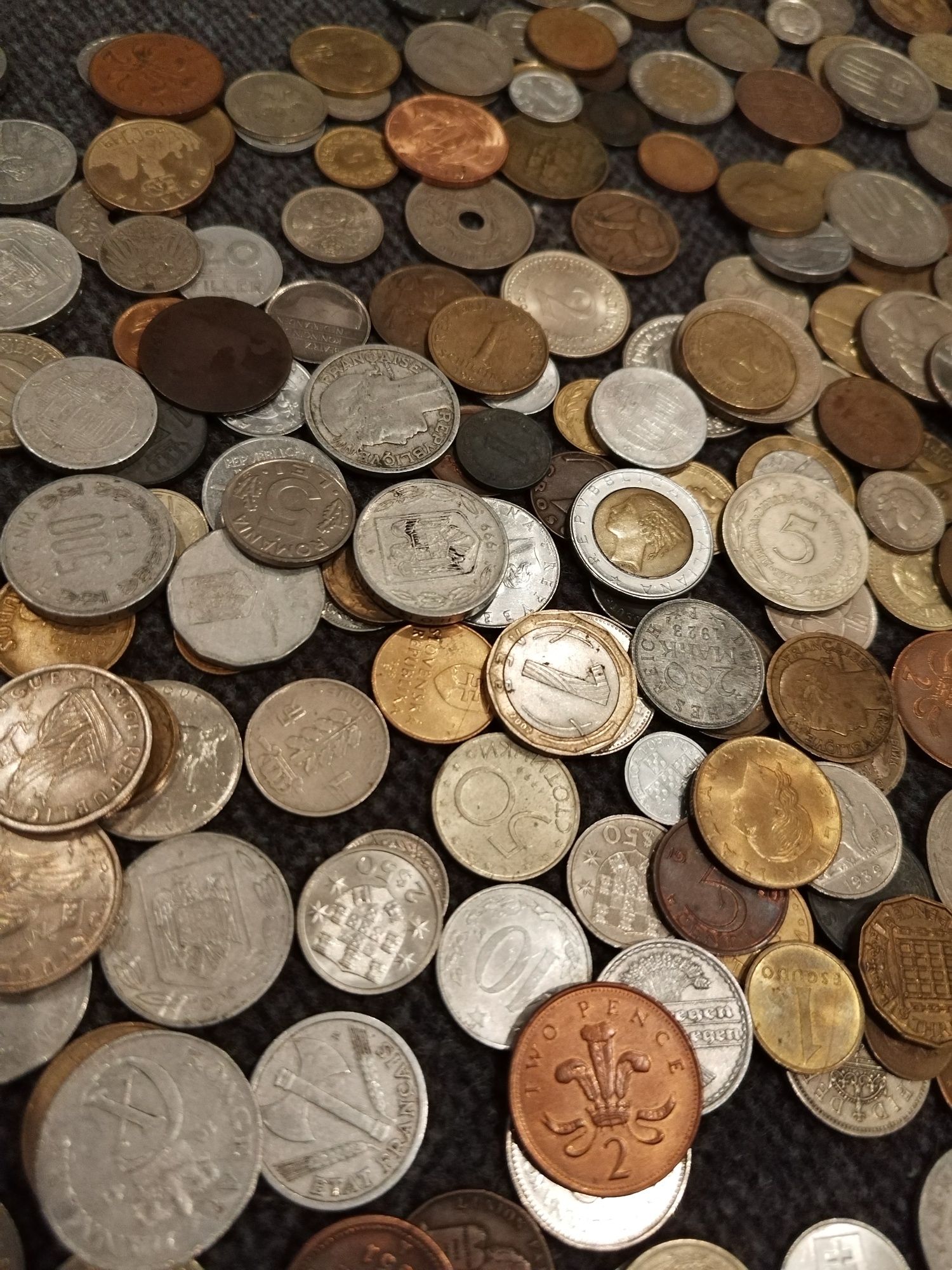 Colectie mare de monede vechi