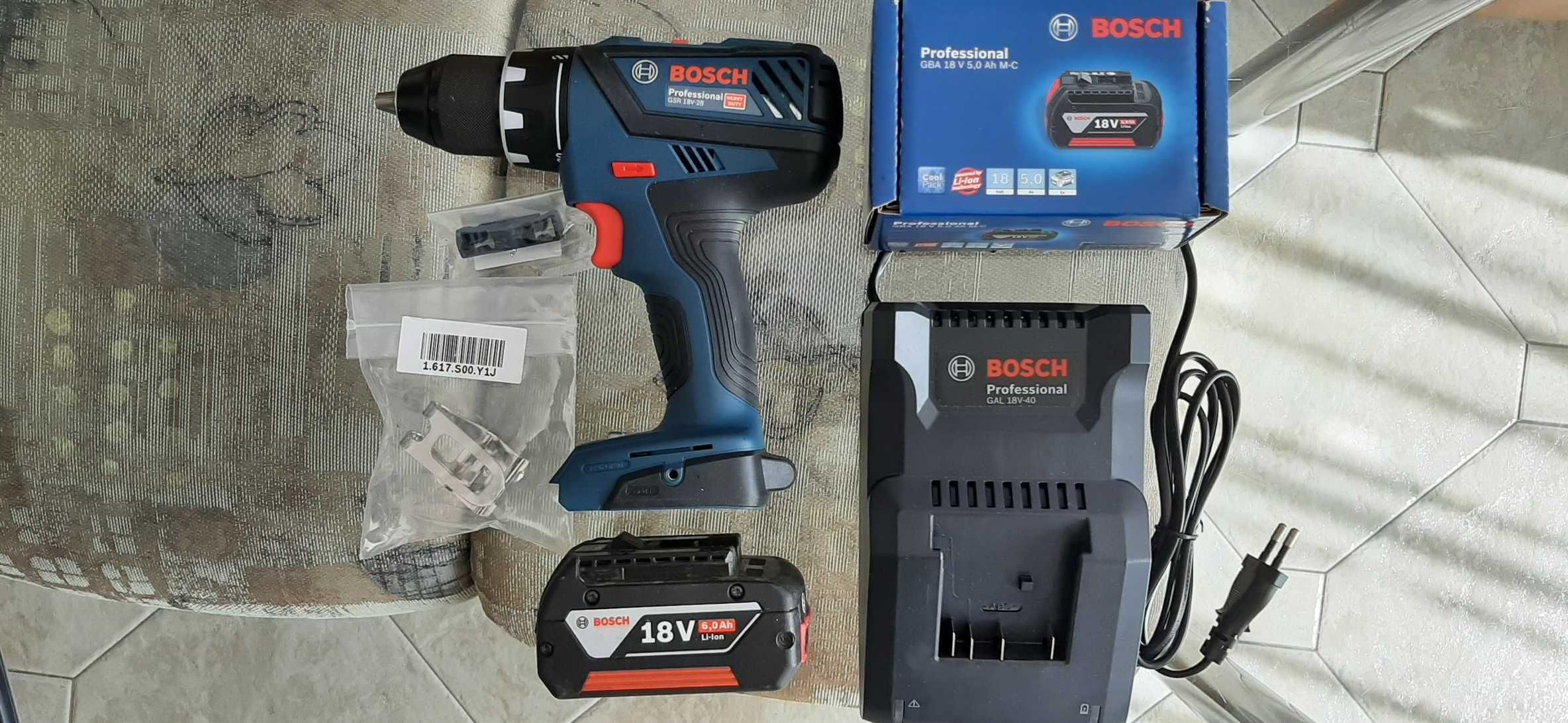 Акумулаторен Винтоверт БОШ BOSCH GSR 18V-28+ProCore 8.0Ah-Гаранция-3г.