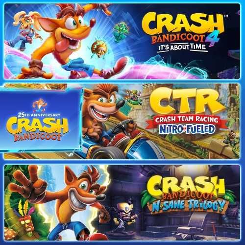Crash Bandicoot 4+Crash Sane Trilogy+Team Racing Nitro-Fueled PS4/PS5