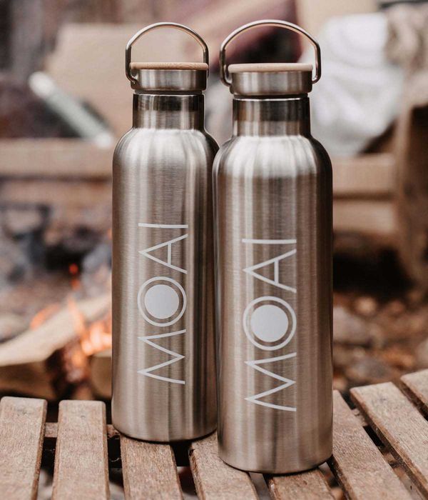 MOAI Termos din otel inoxidabil, 750 ml, Argintiu