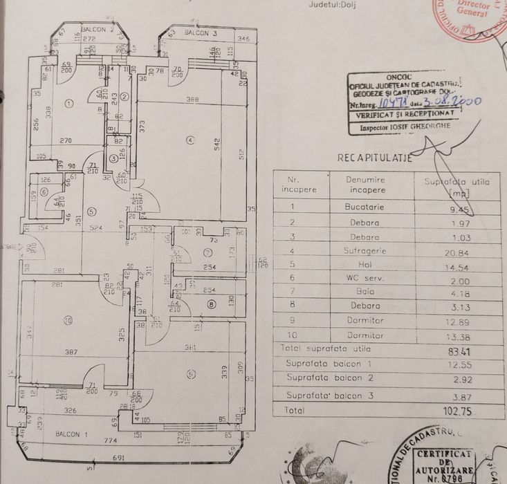 Vand apartament 3 camere deosebit