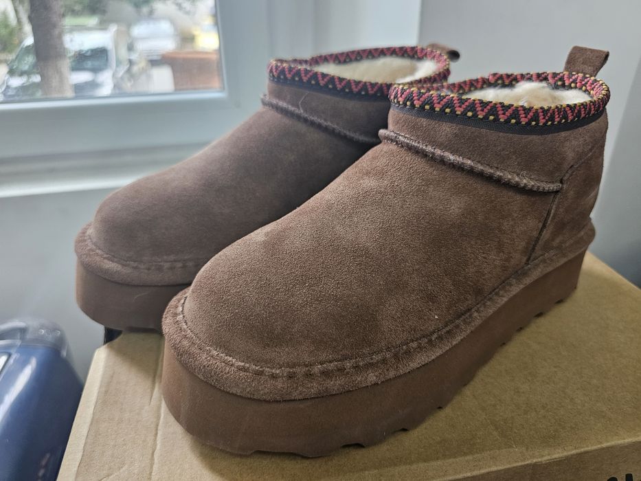 Ghete din piele intoarsa tip Ugg BEARPAW 38