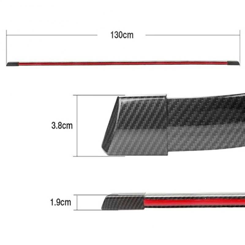 Eleron SPOILER universal CARBON banda LED cu STOP pe frana portbagaj