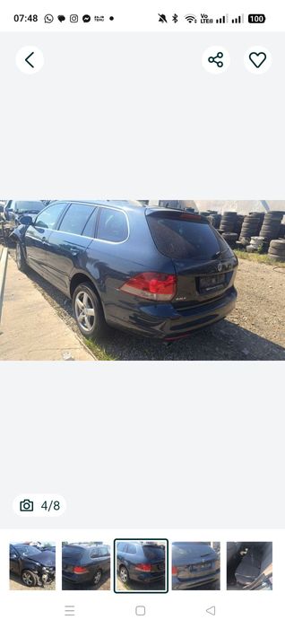 Piese motor punte jug volan ușa abs scaune kit pornire wv golf 6 1.6td