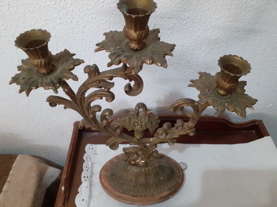 sfesnic de bronz masiv Art nouveau