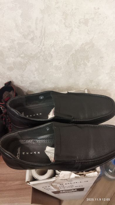 Мужские туфли!!! 43 размер черные новые!!