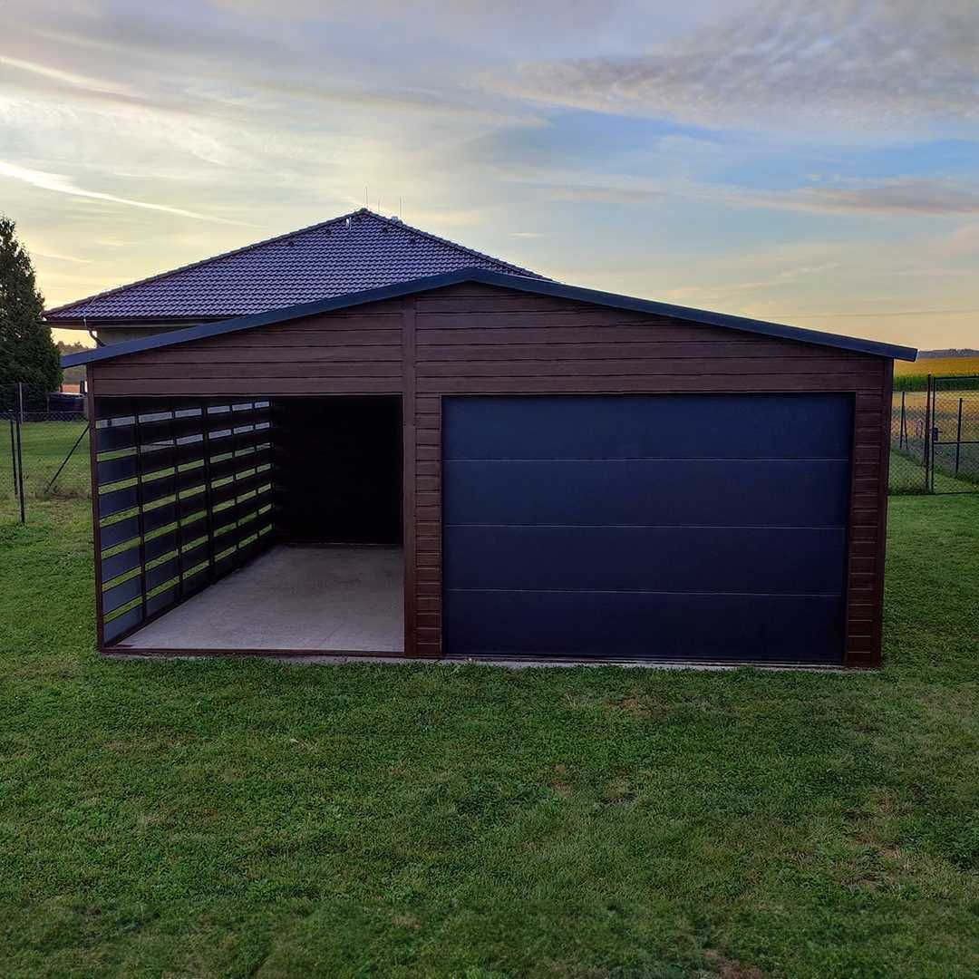 Garaj din tablă 6×6 m – Nuc