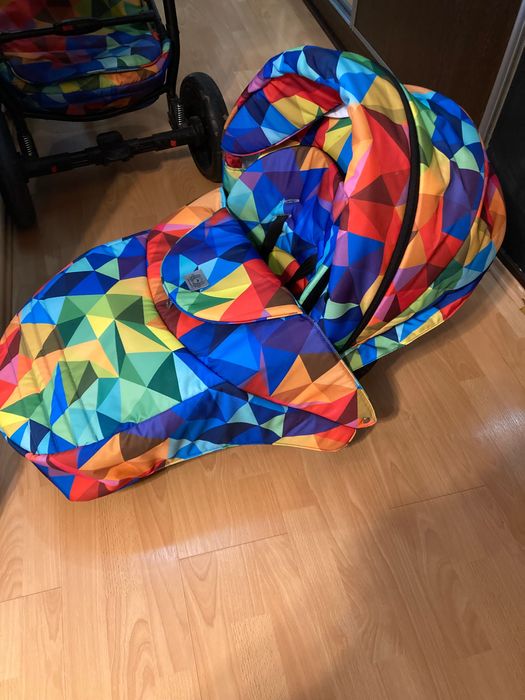 Carucior copii 3 in 1 Hybryd Adamex Rainbow Y123